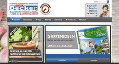 Desktop Screenshot of baustoffe-becker.de